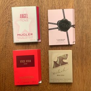Set of 4 luxury Women’s perfume samples